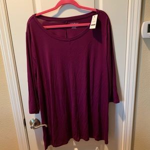 NWT Lane Bryant long sleeve swing top